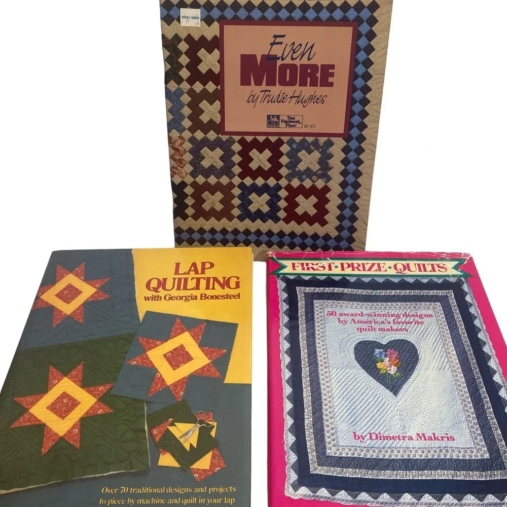 Lot of 5 Quilting Books Lap Quilts Scrap American Country Even More‎ First Prize